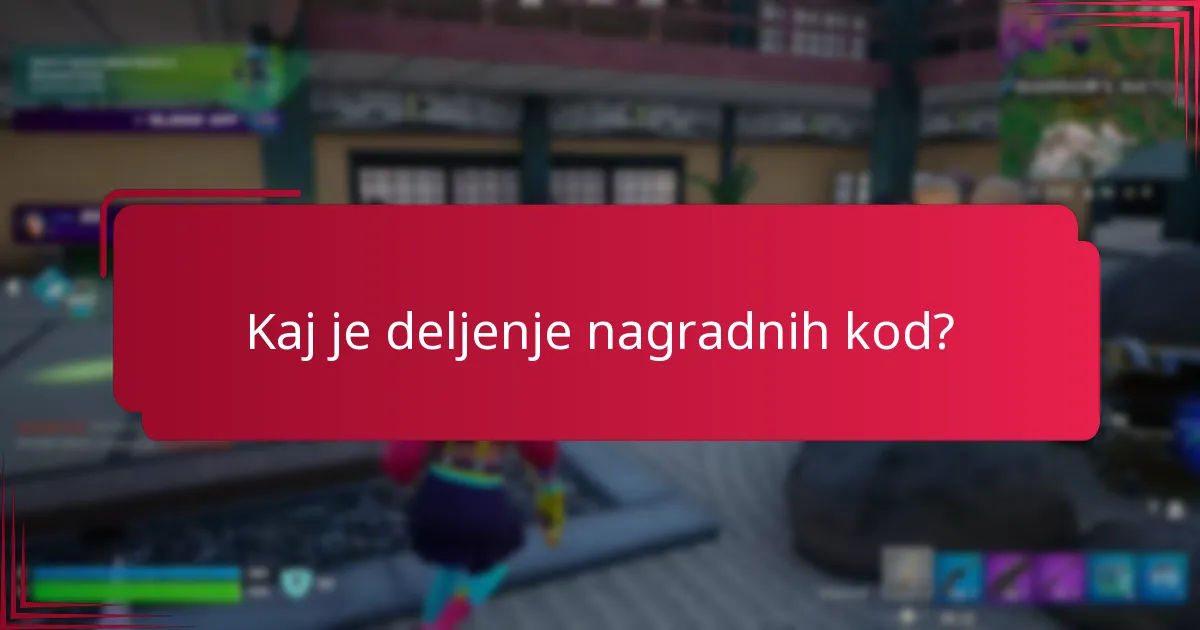 Kako se skupnosti angažirajo v deljenju nagradnih kod?