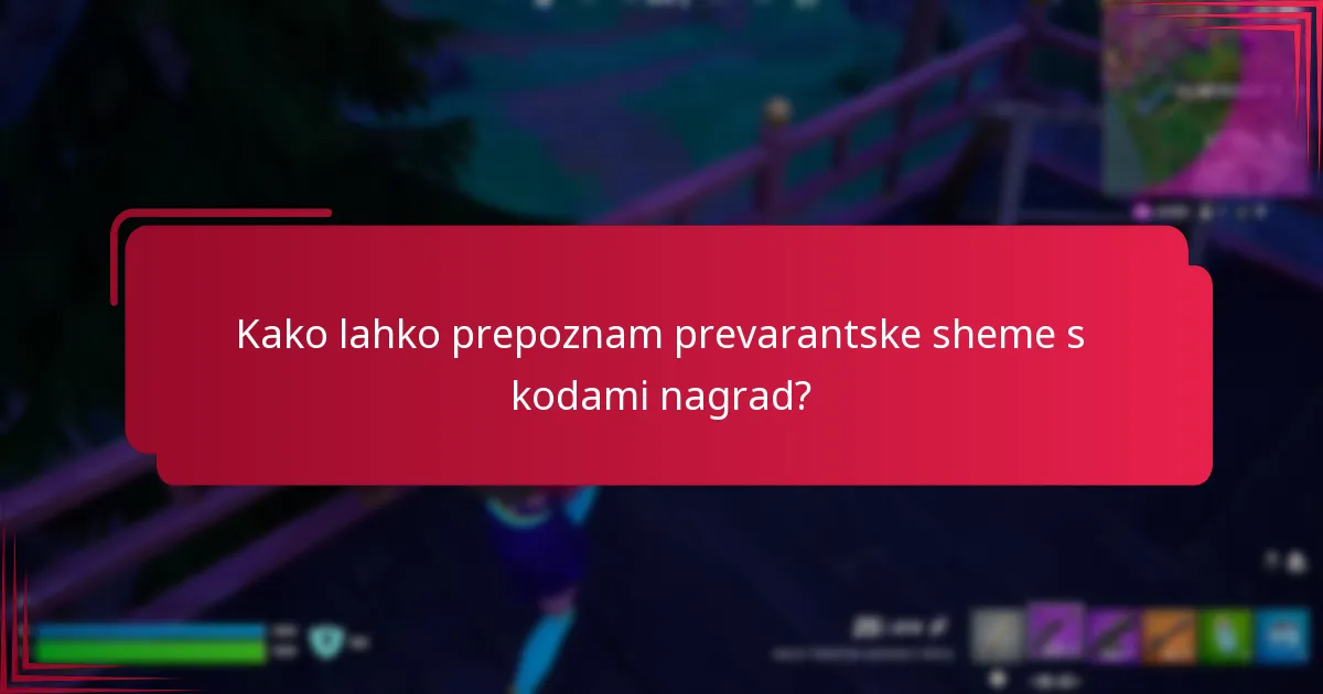 Katere varnostne ukrepe lahko sprejmem proti prevarantskim shemam s kodami nagrad?