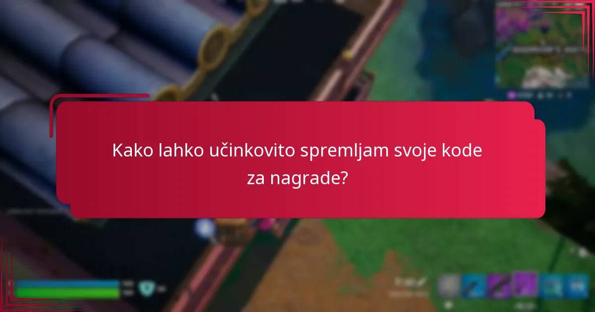 Kako lahko nastavim opomnike za potek kod za nagrade?