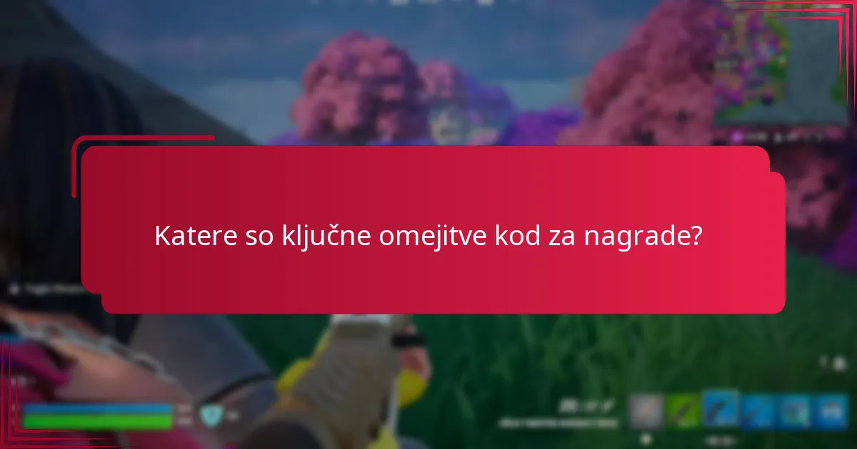Katere dodatne vire lahko uporabite za pomoč pri omejitvah kod za nagrade?